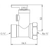 AFRISO Zawór bezpieczeństwa do elektrycznych podgrzewaczy wody AF8 G3/4" x GW G3/4" 4223410